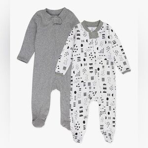 HonestBaby Sleep & Play Footed Pajamas Set